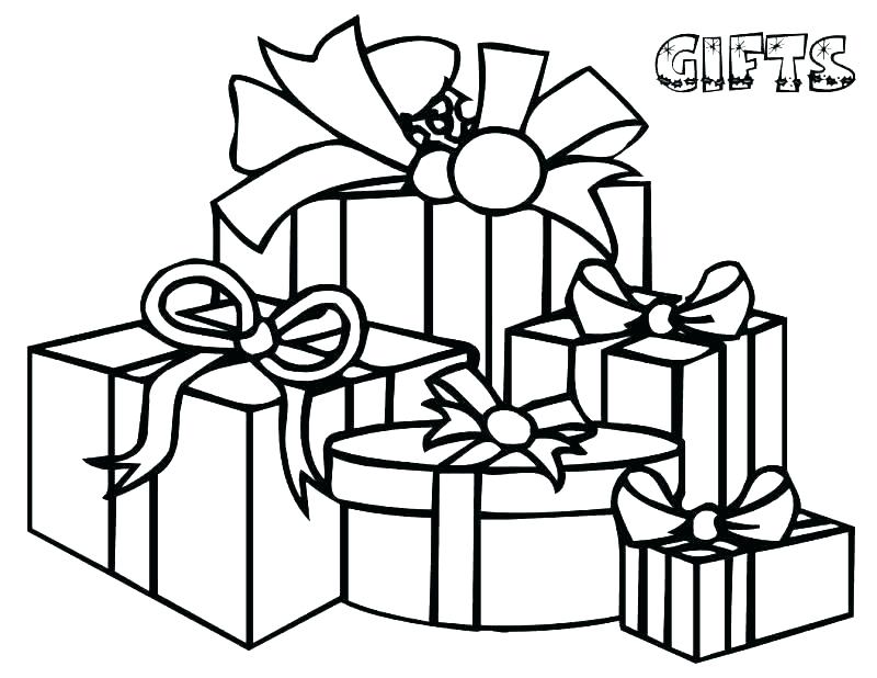 800x618 Christmas Gift Coloring Page Mickey Holding A Bunch Of Gifts