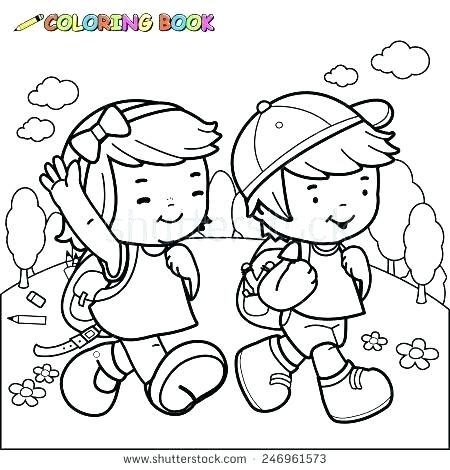 450x470 Boy And Girl Coloring Pages Illustrati Gingerbread Boy And Girl