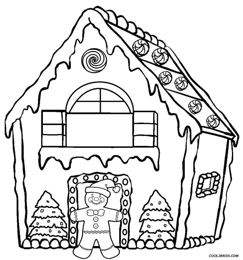 Christmas Gingerbread House Coloring Pages Printable 793x850 Christmas Gingerbread House Coloring Pages Printable