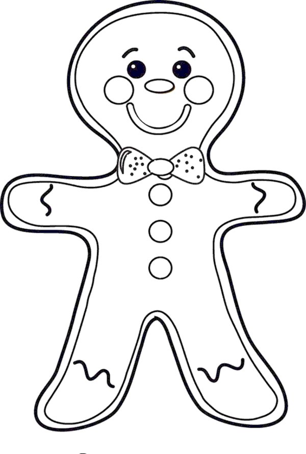 600x890 Gingerbread Man Cookie Coloring Page Allmadecine Weddings