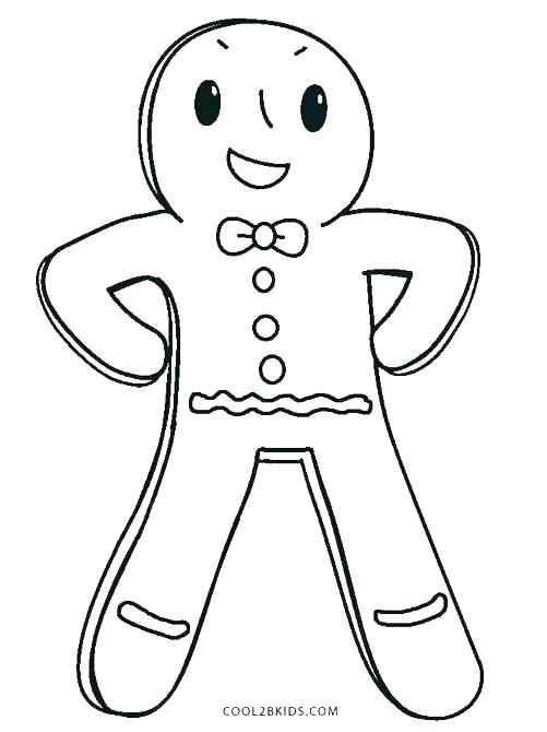 Gingerbread Cookie Coloring Page at GetColorings.com | Free printable ...