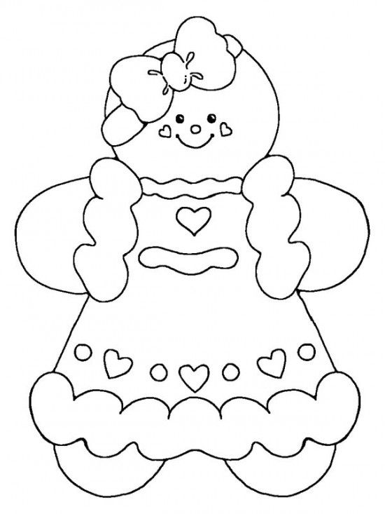 550x733 Free Printable Gingerbread Man Coloring Pages For Kids Dp