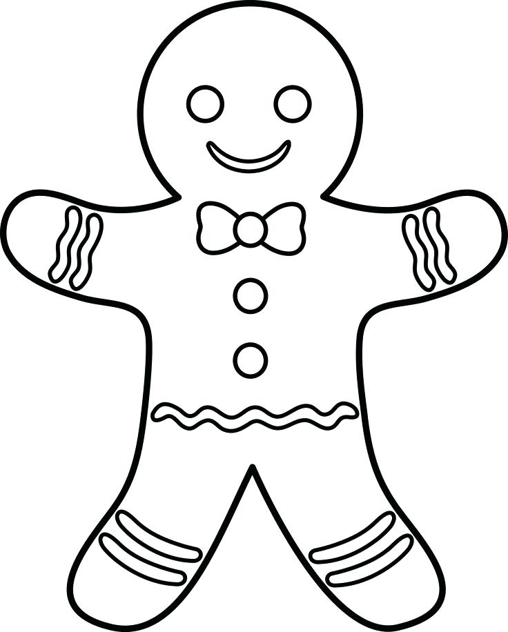 736x916 Gingerbread Man Coloring Pages Printable Gingerbread Man Free