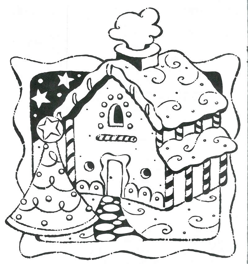 800x853 Printable Gingerbread House Coloring Pages 351093