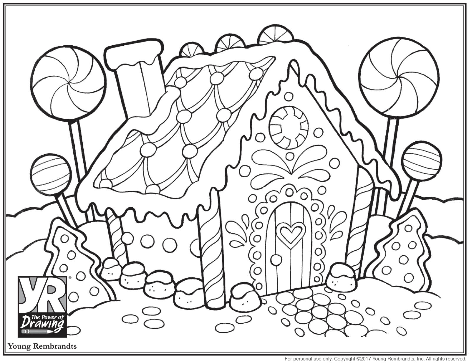 1610x1236 Fresh Gingerbread House Coloring Page Young Rembrandts Shop