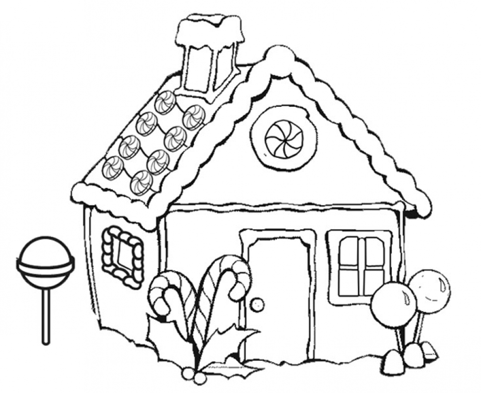 960x784 Get This Gingerbread House Coloring Pages Free For Kids