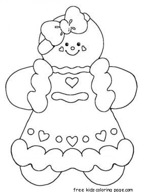 Printable Gingerbread Man Coloring Pages Coloring 282x377 Printable Gingerbread Man Coloring Pages Coloring