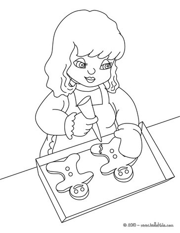 Gingerbread Man Coloring Pages 364x470 Gingerbread Man Coloring Pages