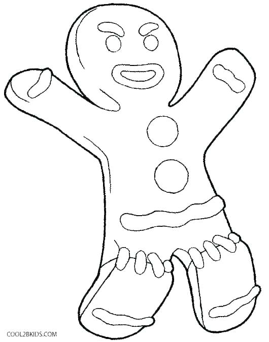 530x674 Gingerbread Man Color Page Gingerbread Man Coloring Pages Online