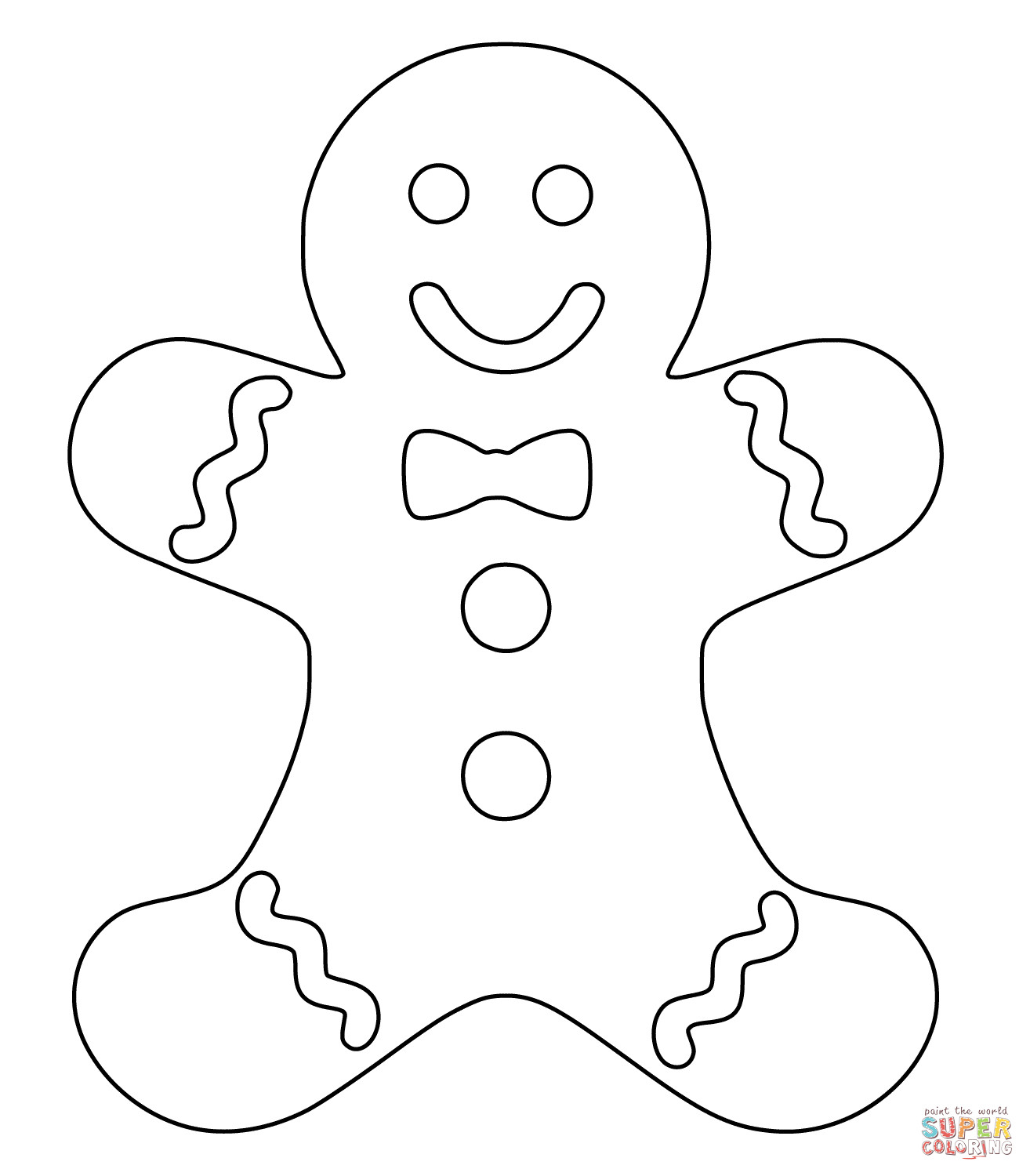 1314x1500 Christmas Gingerbread Man Coloring Page Free Printable Pages