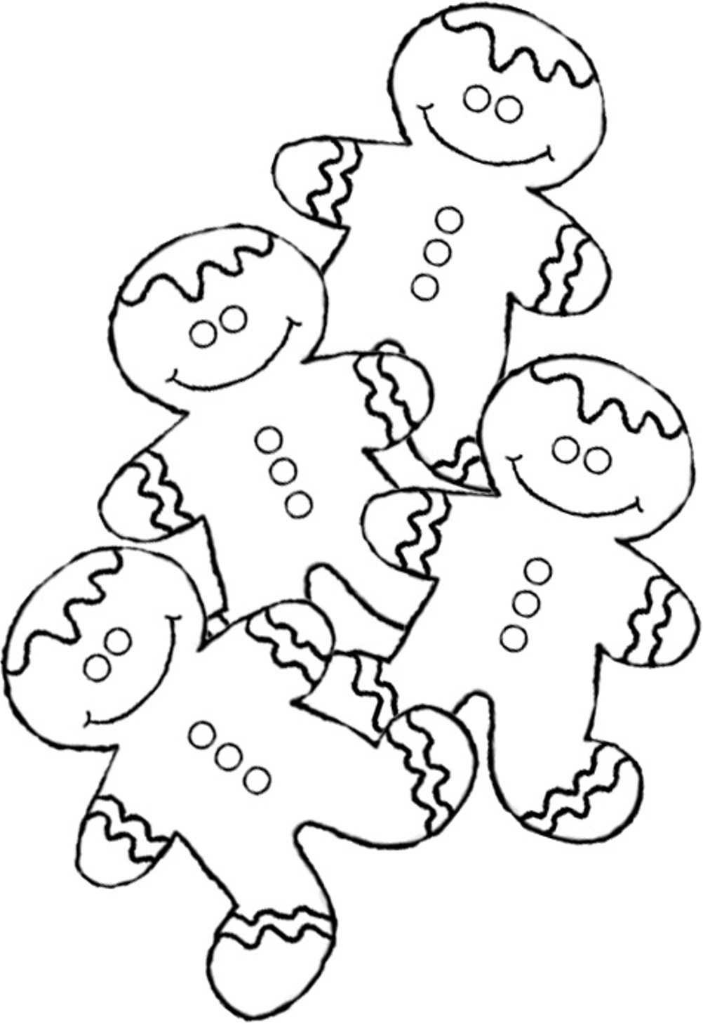 1002x1458 Free Printable Gingerbread Man Coloring Pages For Kids