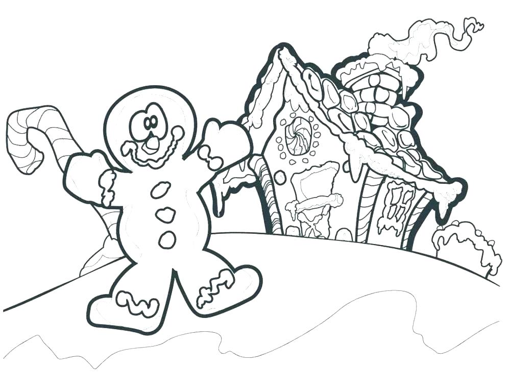 995x768 Coloring Pages Gingerbread Man Gingerbread Man Color Page Coloring