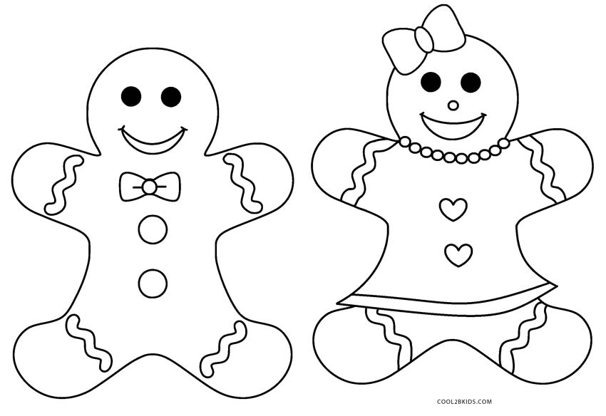 850x584 Gingerbread Girl Coloring Page Free Printable Gingerbread Man