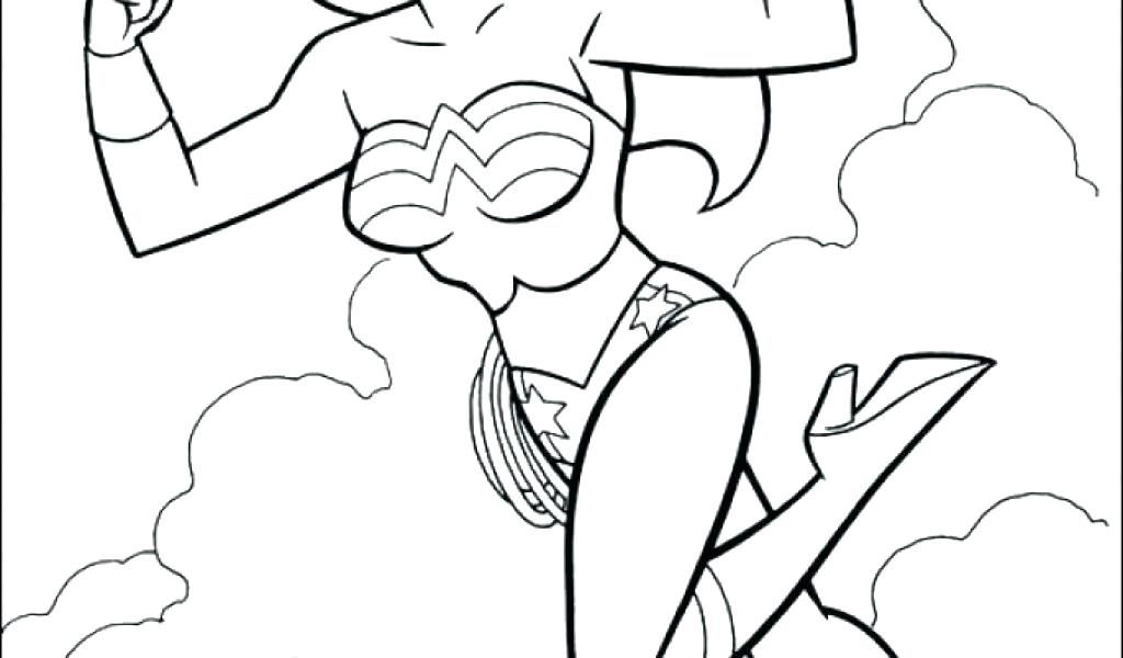 1024x600 Wonderwoman Coloring Pages