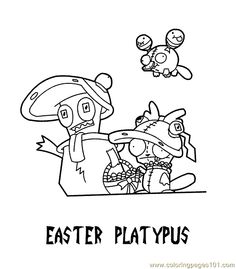 236x269 Invader Zim Gir Coloring Page Nickelodeon Coloring Pages