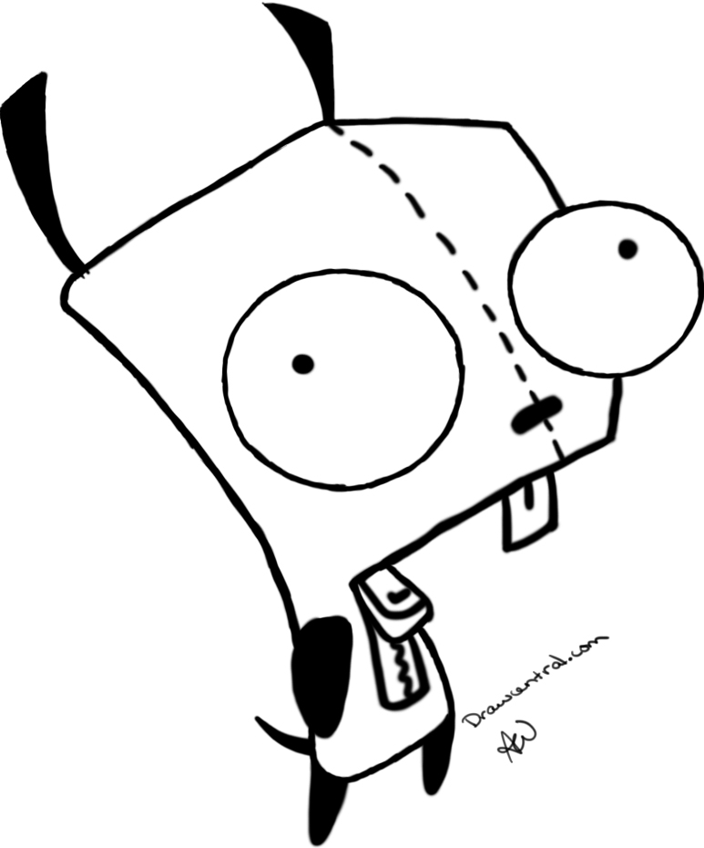 773x930 Gir Coloring Pages From Invader Zim