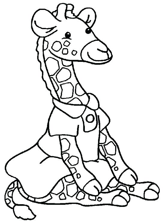 557x746 Cute Cartoon Giraffe Coloring Pages Printable For Free Download