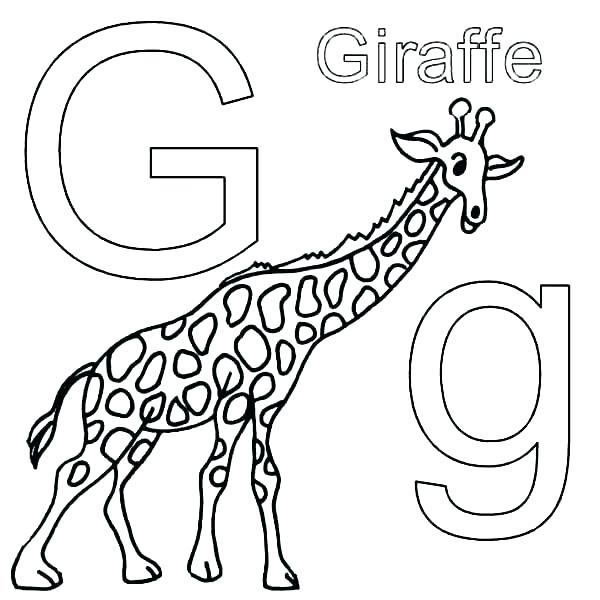 600x600 Cute Giraffe Coloring Pages Cartoon Giraffe Coloring Pages Giraffe