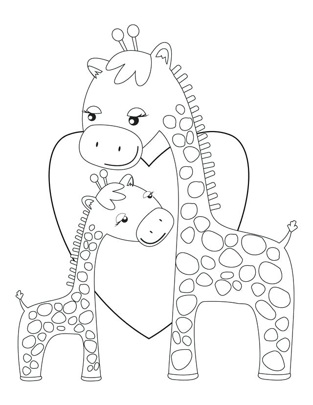 640x828 Giraffe Color Page Critter And Cartoon Coloring Pages Giraffe Head