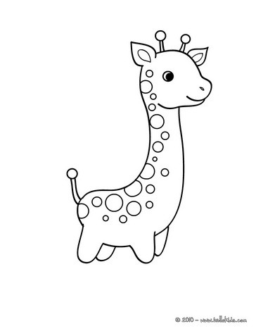 364x470 Giraffe Picture Coloring Pages