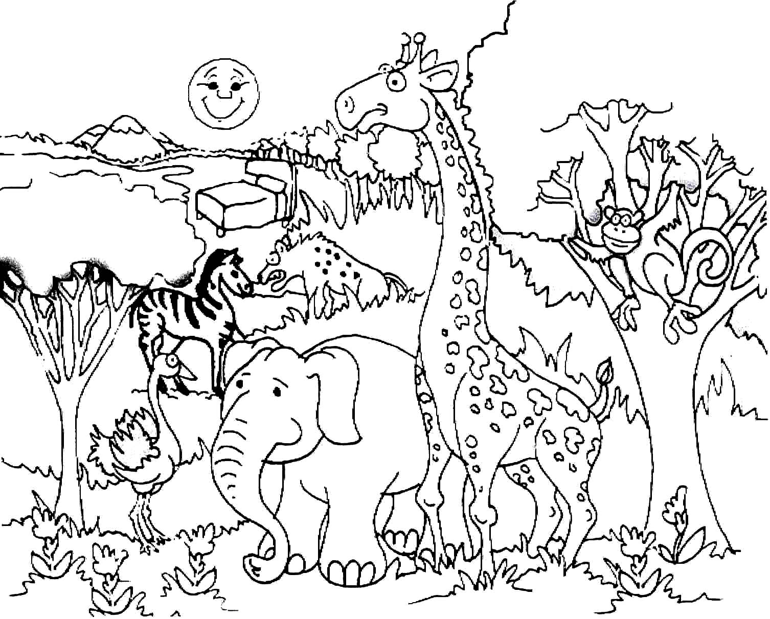 Giraffe Coloring Pages 1506x1211 Giraffe Coloring Pages