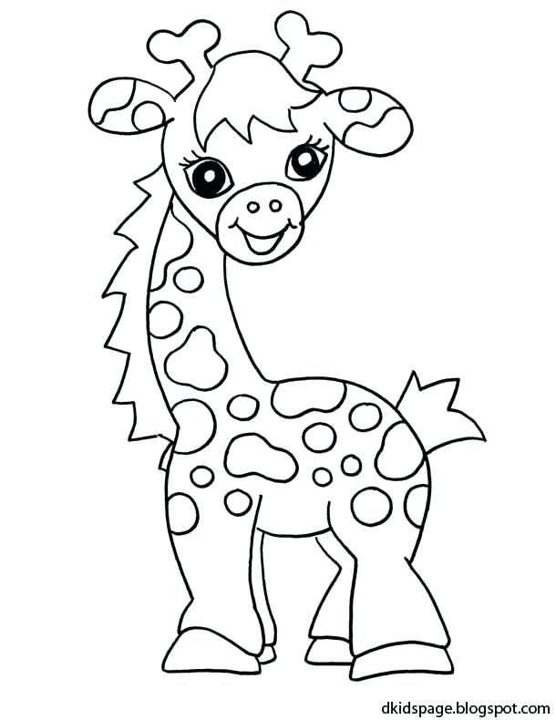 610x790 Giraffes Coloring Pages Giraffe Coloring Book Page Printable