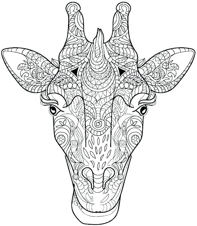 640x731 Giraffe Coloring Page Printable Giraffe Coloring Pages Giraffe