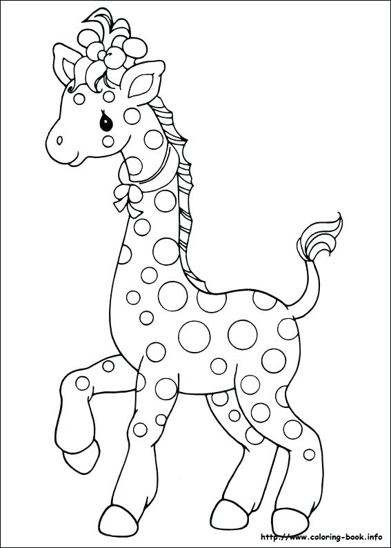 567x794 Coloring Page Of A Giraffe Coloring Families Colouring Pages Also