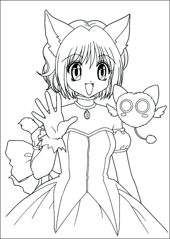 710x998 Anime Angel Coloring Pages Girl 1