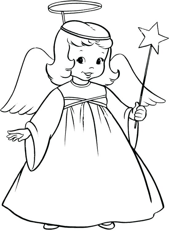 Girl Angel Coloring Pages at GetColorings.com | Free printable ...