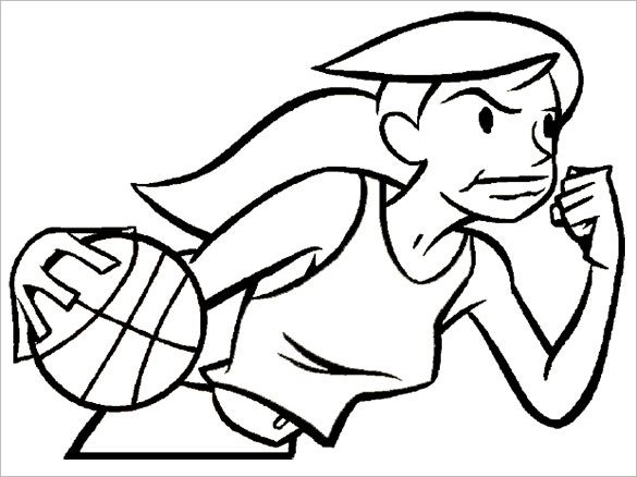 Basketball Coloring Pages Free Word, Pdf, Jpeg, Png Format 585x438 Basketball Coloring Pages Free Word, Pdf, Jpeg, Png Format