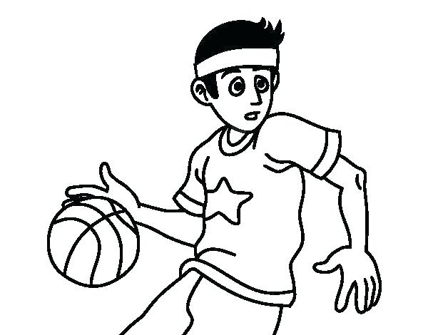 Basketball Players Coloring Pages Printable Basketball Girl 600x470 Basketball Players Coloring Pages Printable Basketball Girl