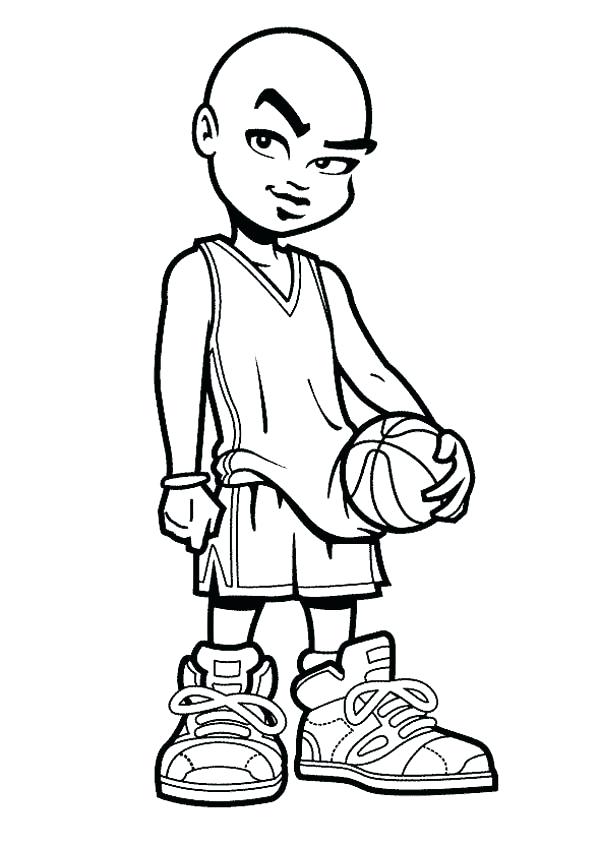 Nba Players Coloring Pages Basketball Coloring Page For Kids 600x847 Nba Players Coloring Pages Basketball Coloring Page For Kids