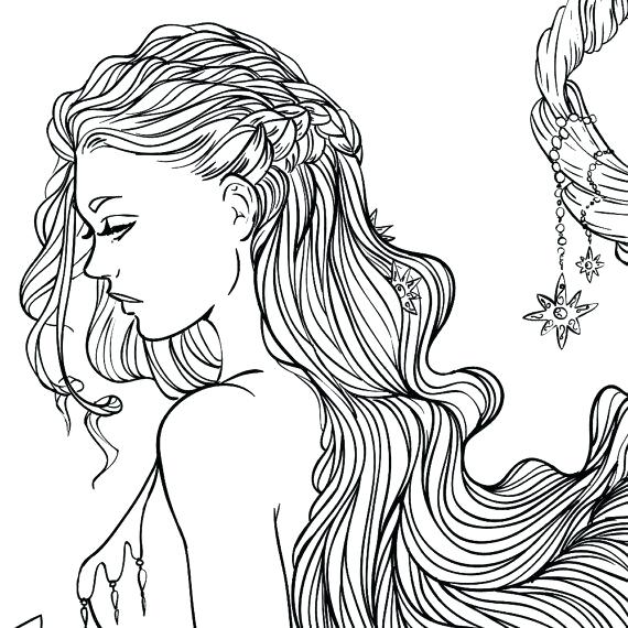 570x570 Female Coloring Pages Girl Hair Coloring Pages Best Of Female Body