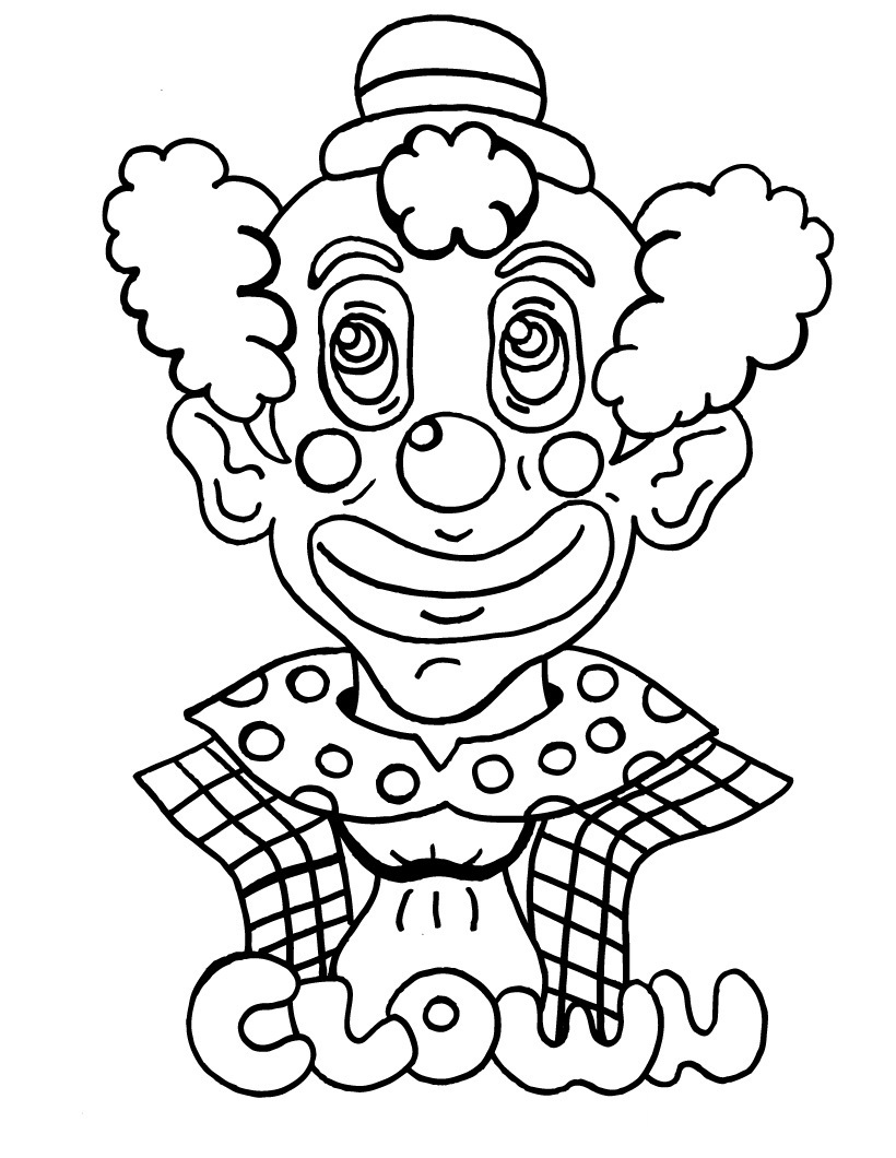 820x1060 Color By Number Clown Coloring Page For Kids Education Pages