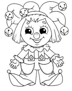 Girl Clown Coloring Pages at GetColorings.com | Free printable ...