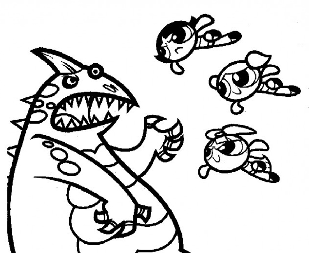 Powerpuff Girls Coloring Pages For Kids 634x520 Powerpuff Girls Coloring Pages For Kids