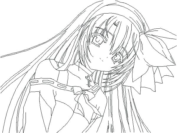 Anime Girl Coloring Pages To Print Anime Girl Coloring Pages 600x450 Anime Girl Coloring Pages To Print Anime Girl Coloring Pages