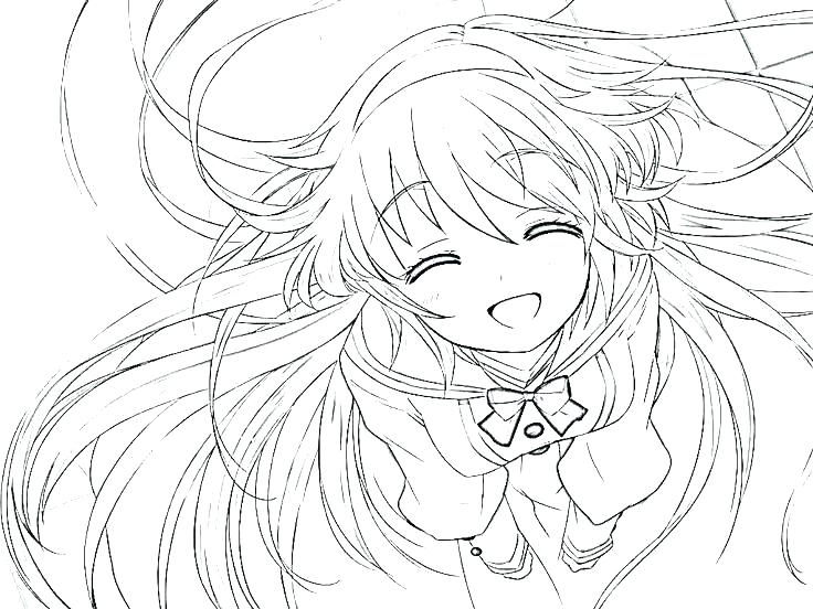 736x552 Cute Girl Coloring Pages Cute Anime Coloring Pages Cute Girl