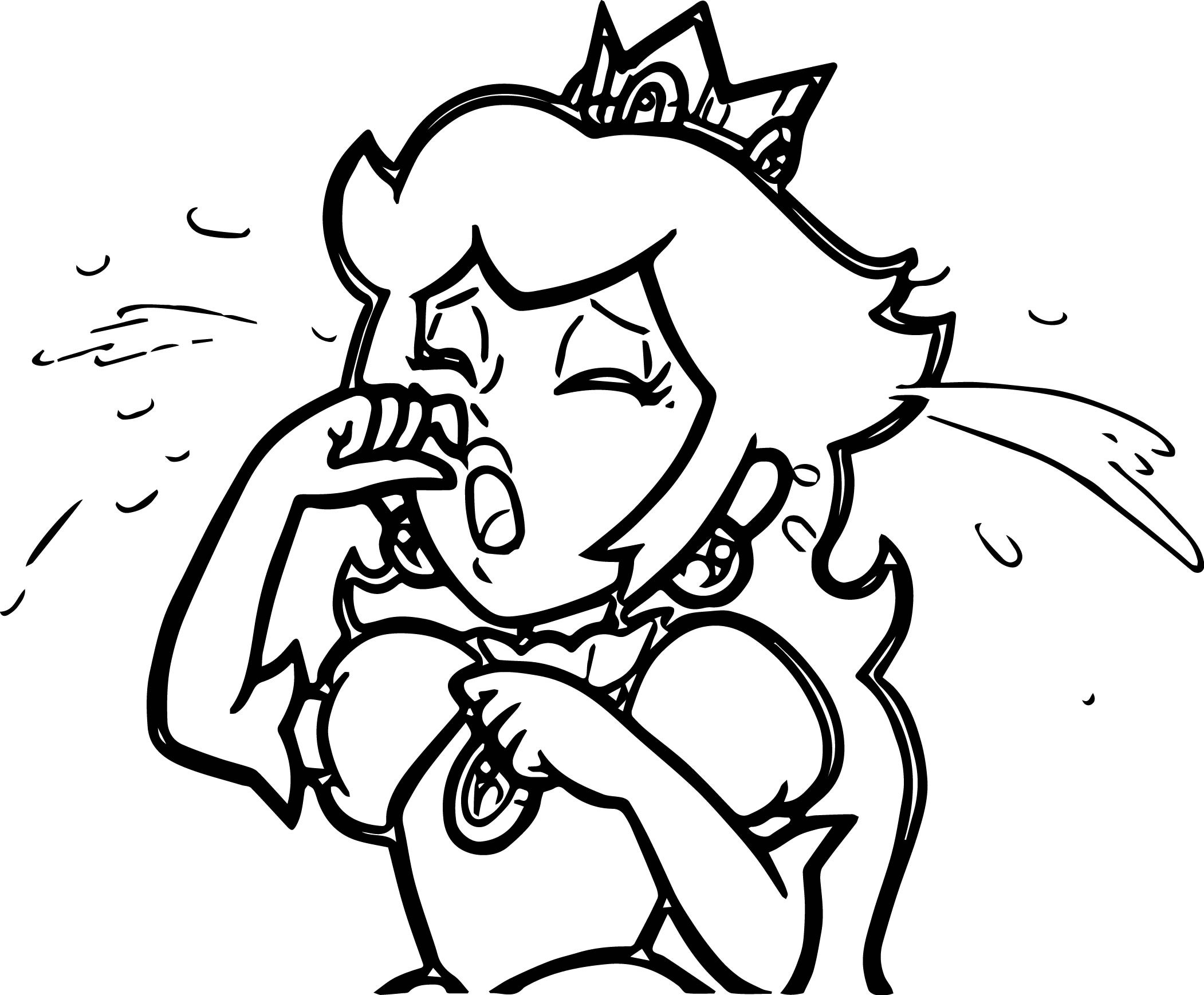 2102x1737 Princesse Supermario Coloring Page For Girls New Crying Super