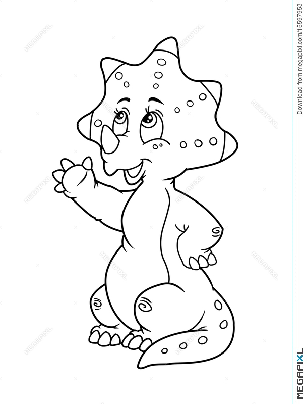 Coloring Pages Dinosaur Illustration 15597953 609x800 Coloring Pages Dinosaur Illustration 15597953