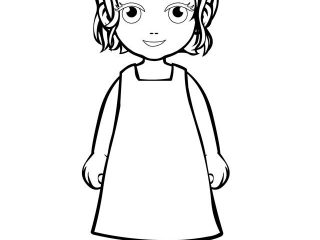 Colouring Picture Of A Girl Girl Coloring Clipart Printable 320x240 Colouring Picture Of A Girl Girl Coloring Clipart Printable