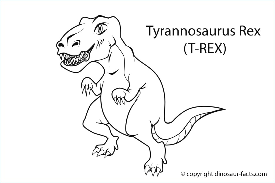 Tyrannosaurus Rex Dinosaur Coloring Pages 936x624 Tyrannosaurus Rex Dinosaur Coloring Pages