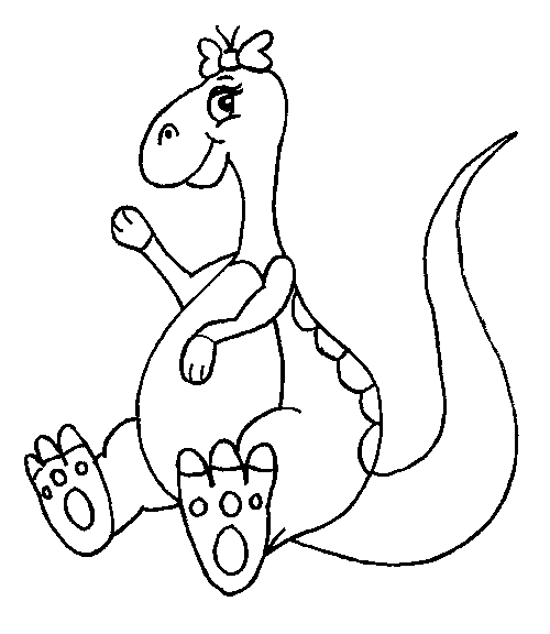 Baby Dinosaur Coloring Page 500x576 Baby Dinosaur Coloring Page