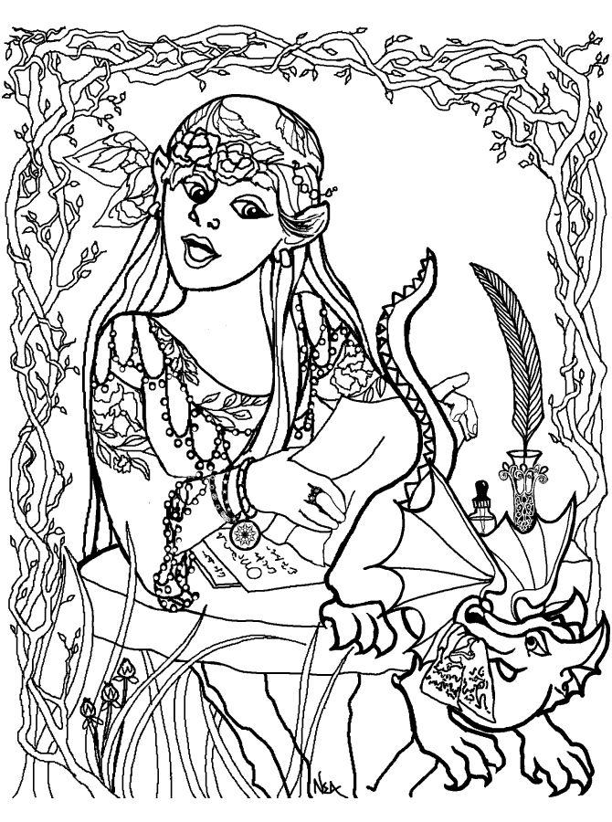 670x900 Dragons To Color