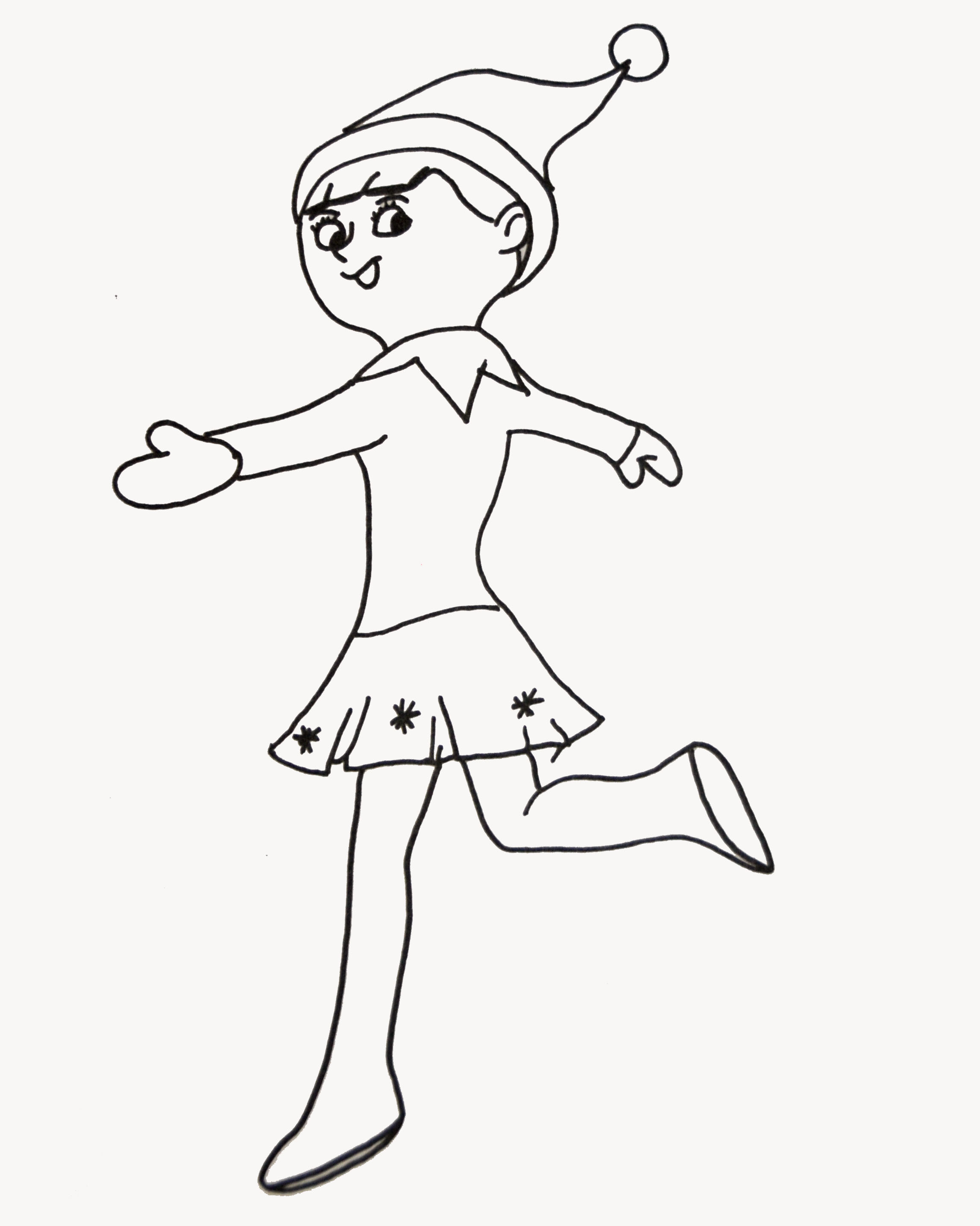 Girl Elf Coloring Page at GetColorings com - Girl Elf Coloring Page 29