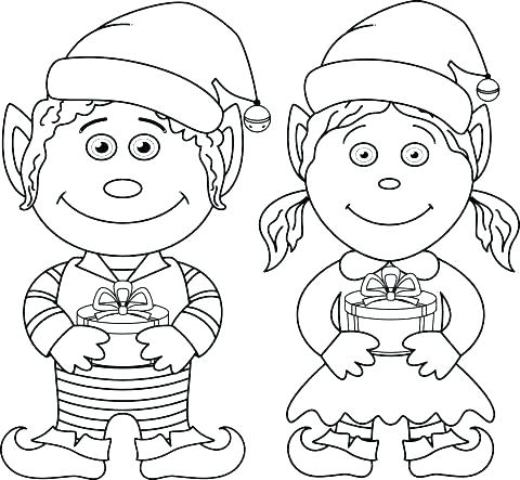 480x443 Cute Elf Coloring Pages Elf Coloring Page Elves Coloring Pages