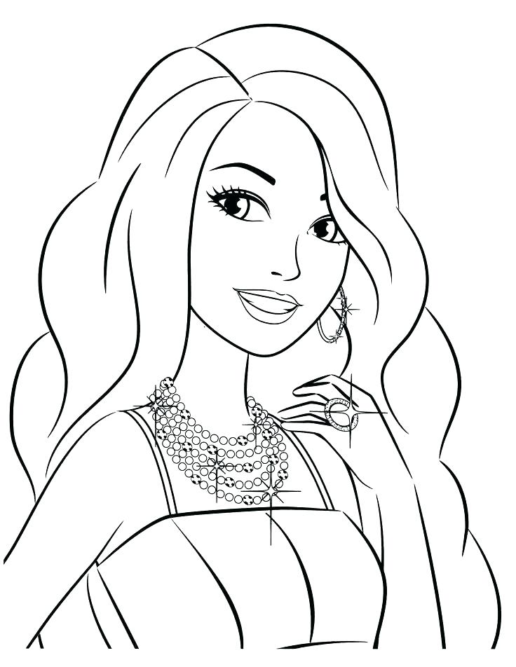 Girl Face Coloring Pages at GetColorings.com | Free printable colorings ...