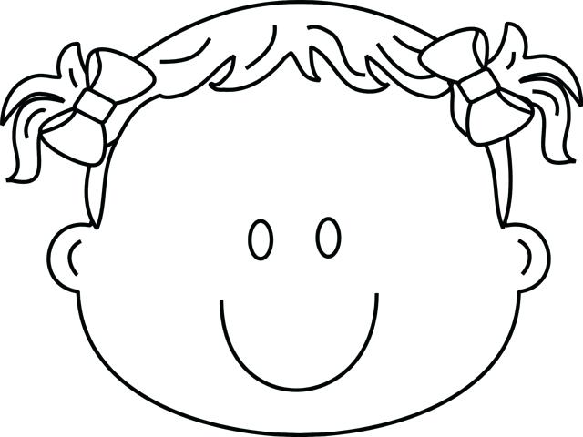 640x480 Face Coloring Page Girl Face Coloring Page Pages Girl Face