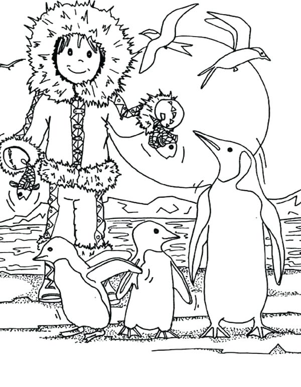 600x771 Eskimo Coloring Page Igloo Coloring Page With Igloo Is House
